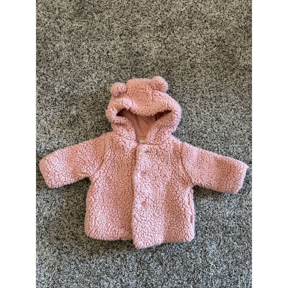 ❤️Baby Gap Sherpa Teddy Bear Jacket 0-3M